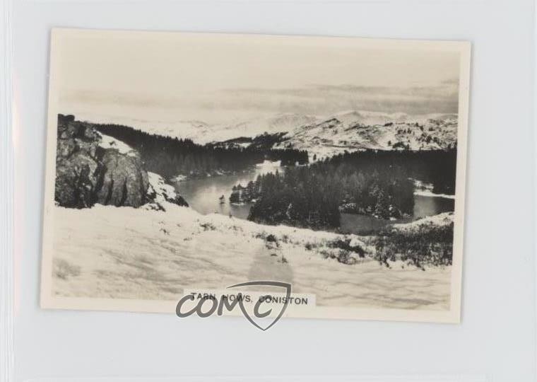 1937 Senior Service Winter Scenes Tobacco Tarn Hows Coniston #46 1i3