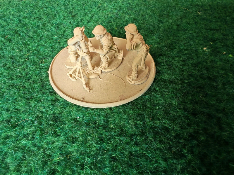 Mortier moyen 8ème armée desert ratz de bolt Action