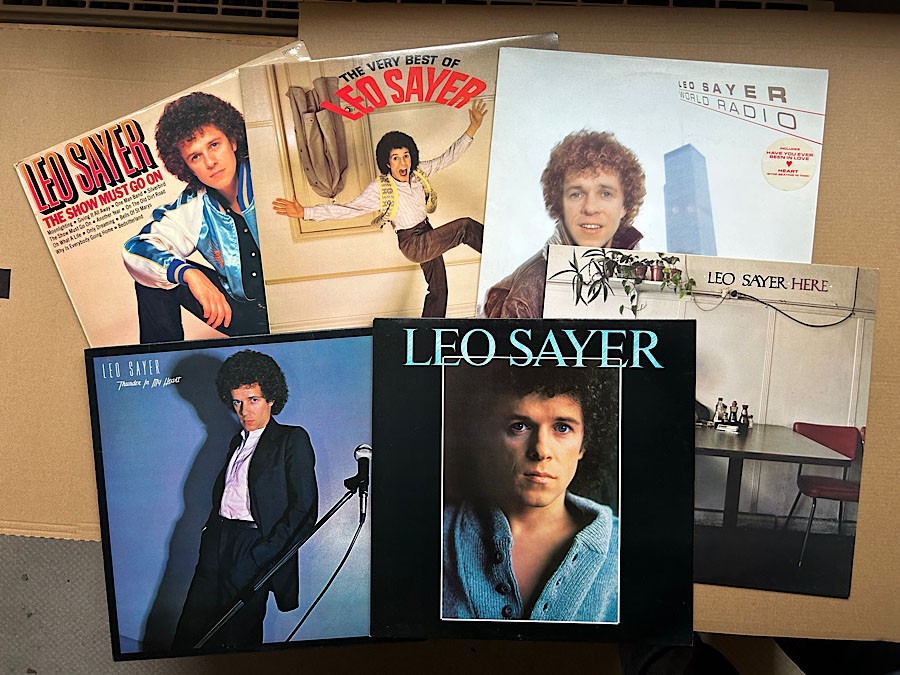 LEO SAYER - 6 x vinyl LP's in excellent condition - world radio/best of/thunder