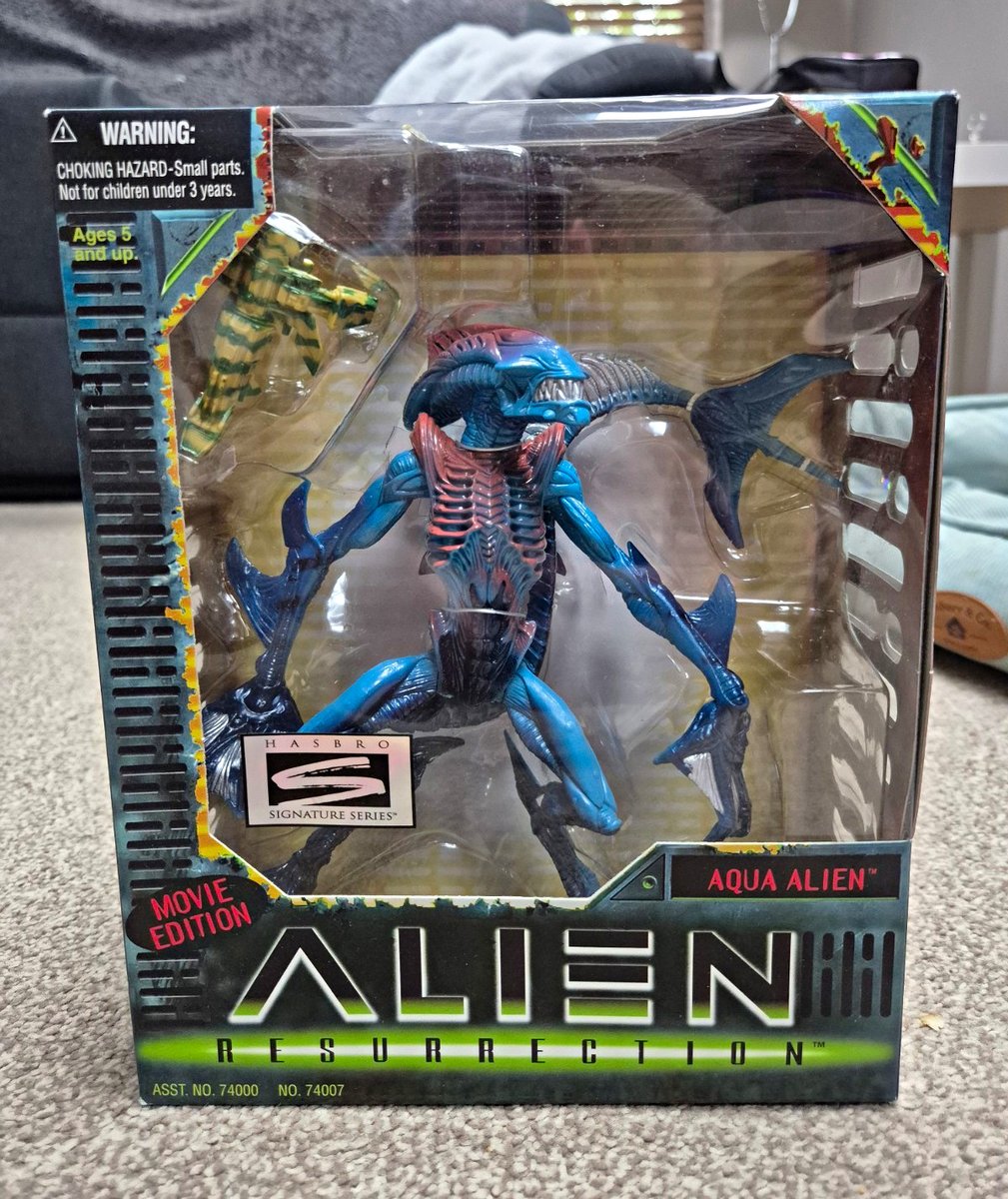 Hasbro Signature Series Alien Resurrection Aqua Alien Figure 1997 Nuovo con scatola