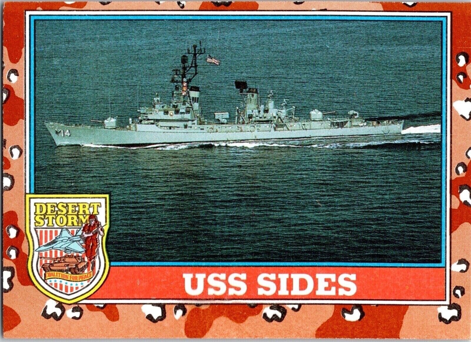 1991 Desert Storm 126 USS Sides Topps Trading Card TCG CCG