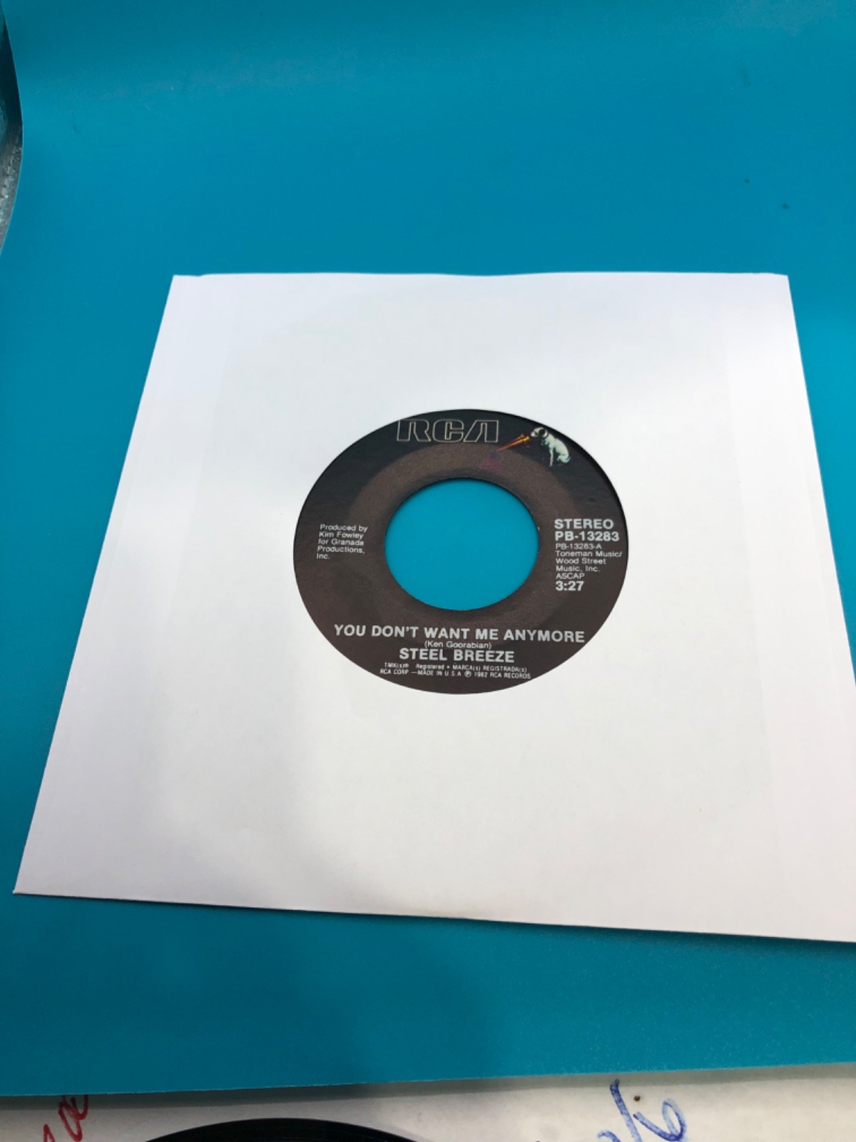 STEEL BREEZE You Don't Want Me Anymore 45 7" POP Vinyl Record RCA NM