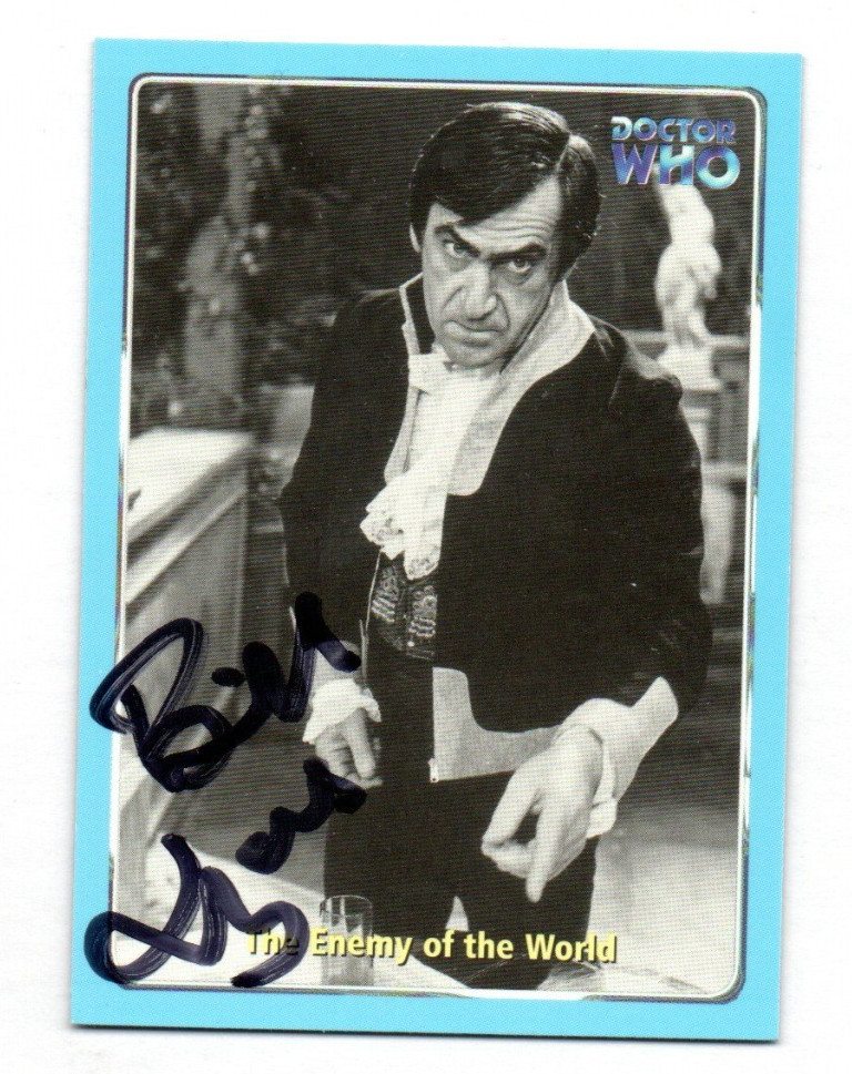 Doctor Who Trading Card Strictly Ink (Definitive) #40 Signed by BILL LYONS