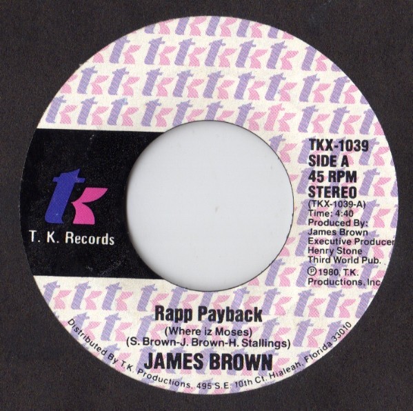 James Brown - Rapp Payback (Where Iz Moses) (7", Styrene, She) (Very Good Plus (