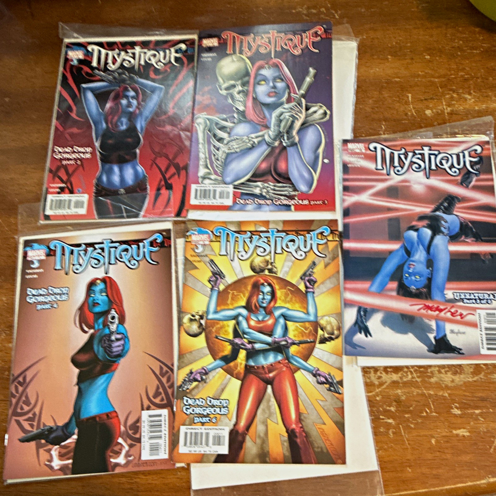 marvel Mystique comic lot #2 #3 #4 #6 #16 16 signed by Mathew