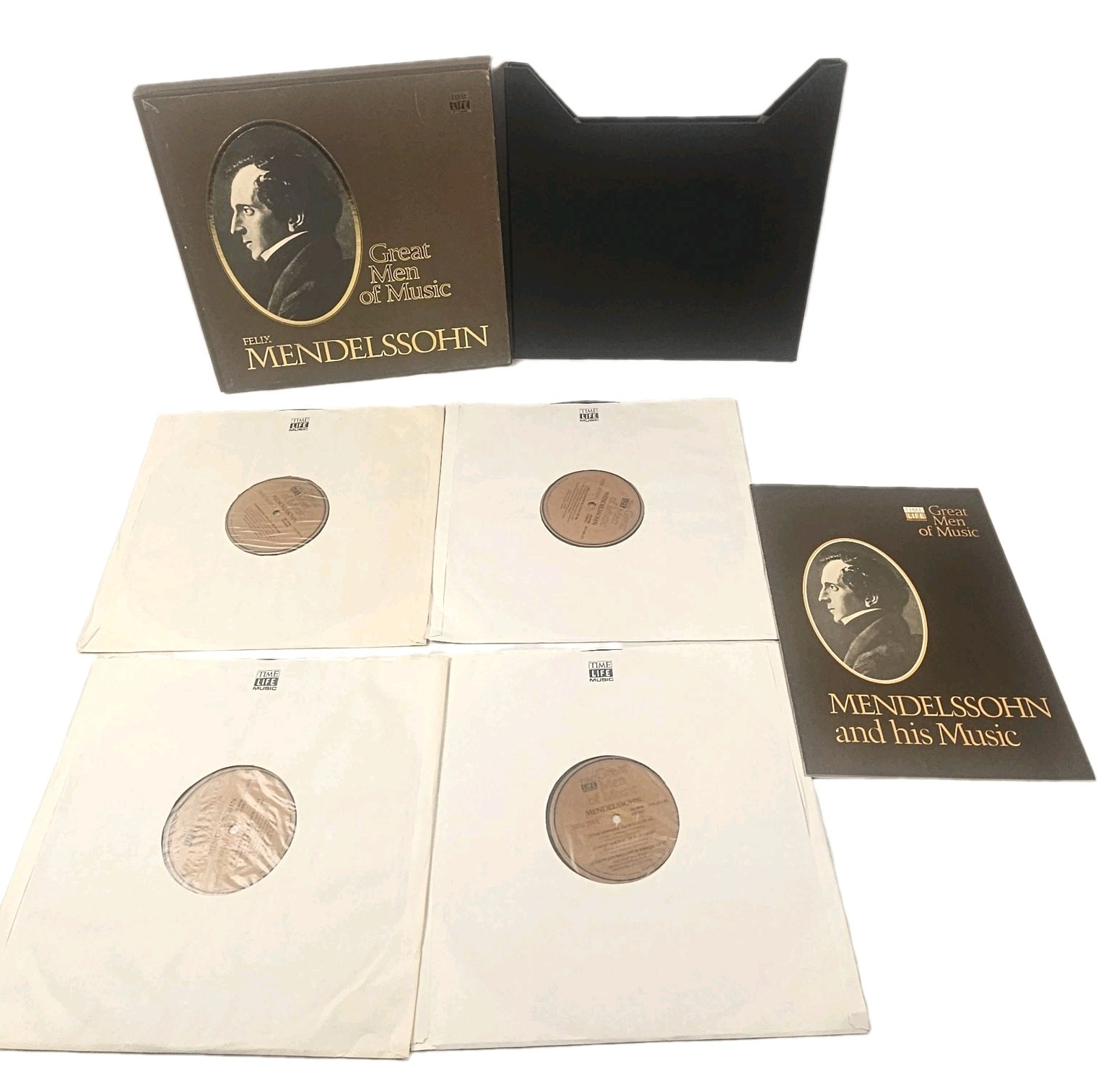 Time-Life Great Men of Music Felix Mendelssohn 4 LP Vinyl Box Set Book Complete