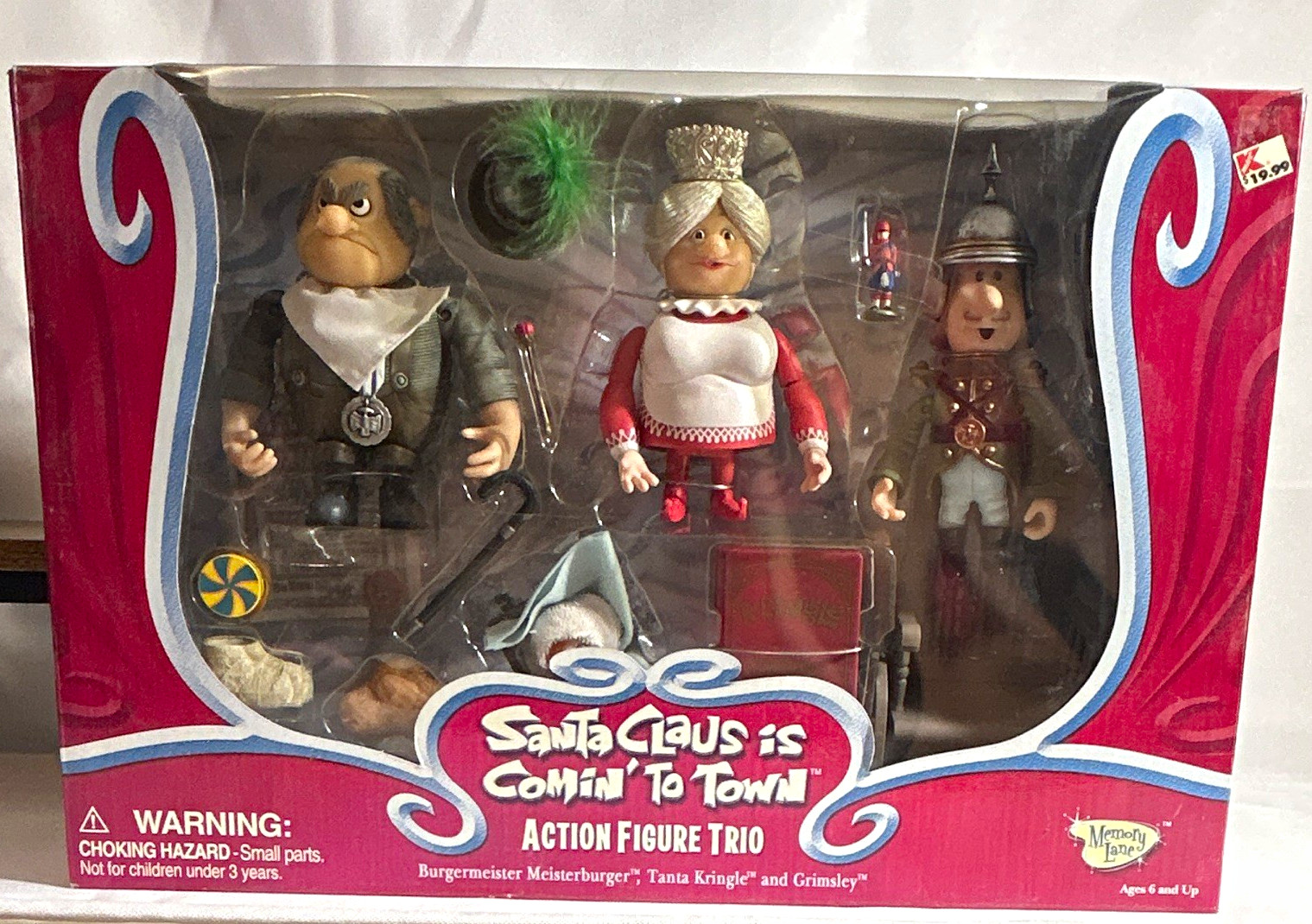 Memory Lane Babbo Natale sta arrivando in città Trio Set Burgermeister