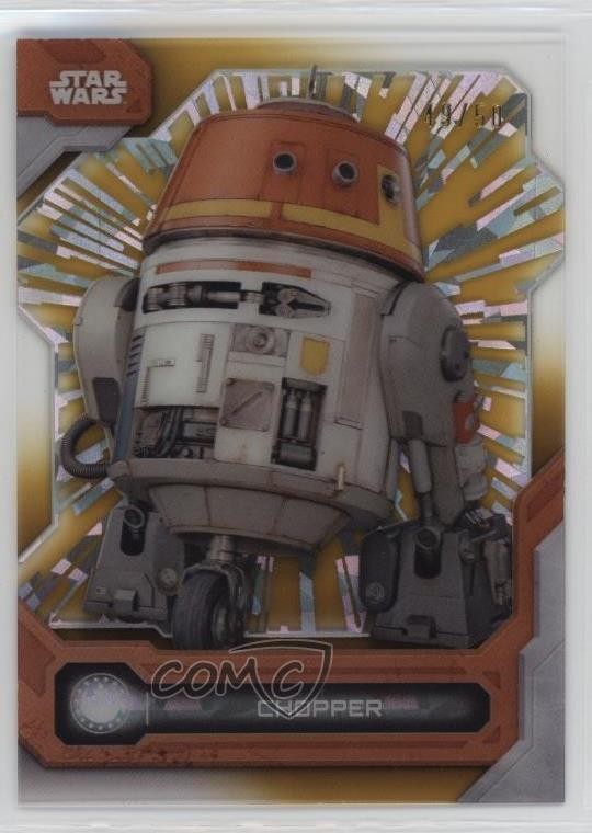 2024 Star Wars High Tek Hyperspace Pattern Gold Diffractor 49/50 Chopper 0b5f