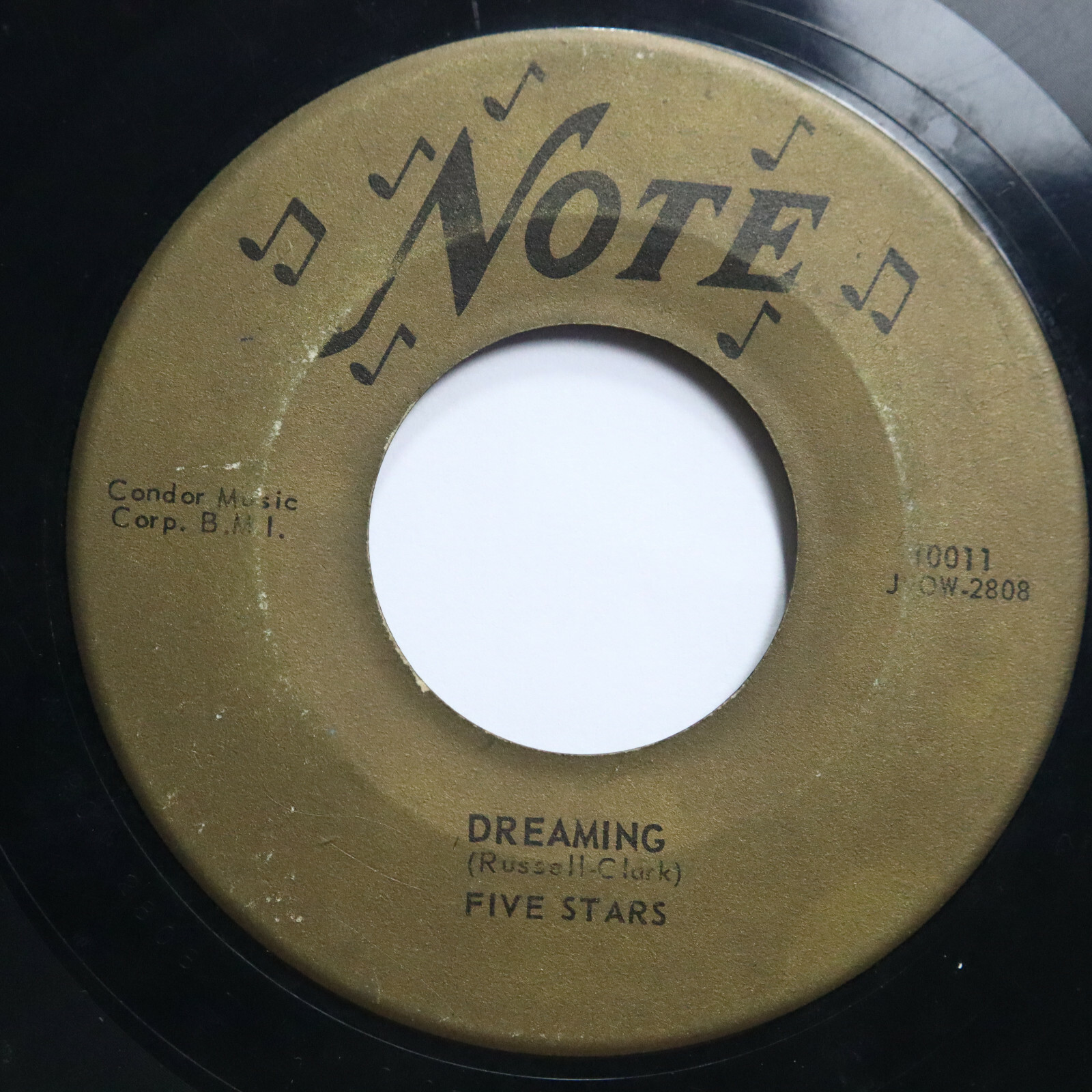 FIVE STARS Pickin On The Wrong Chicken/Dreaming Doo Wop 45 RPM Record Note 10011