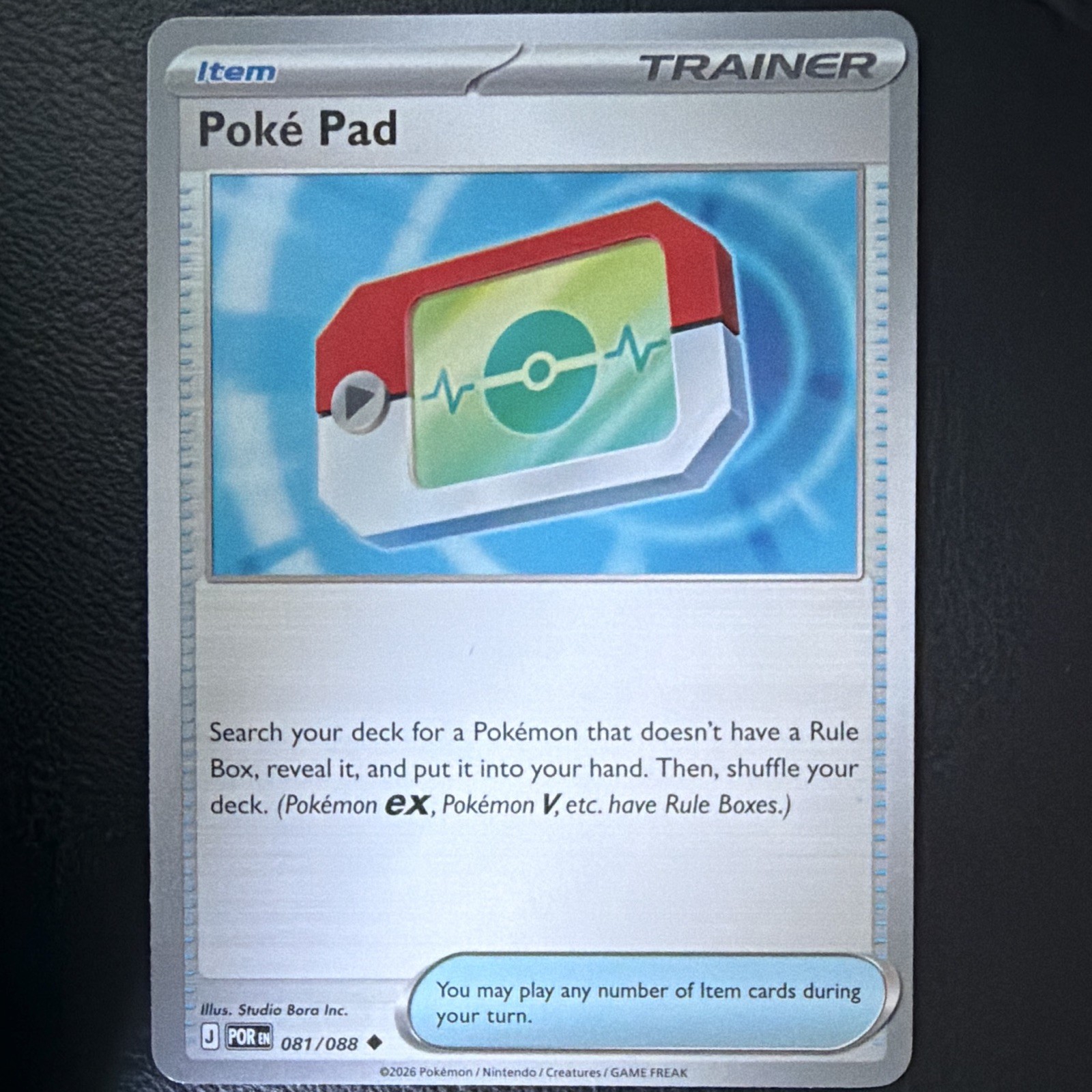 Poke Pad 081/088 Pokemon Go Allenatore Non Comune - Articolo Inglese