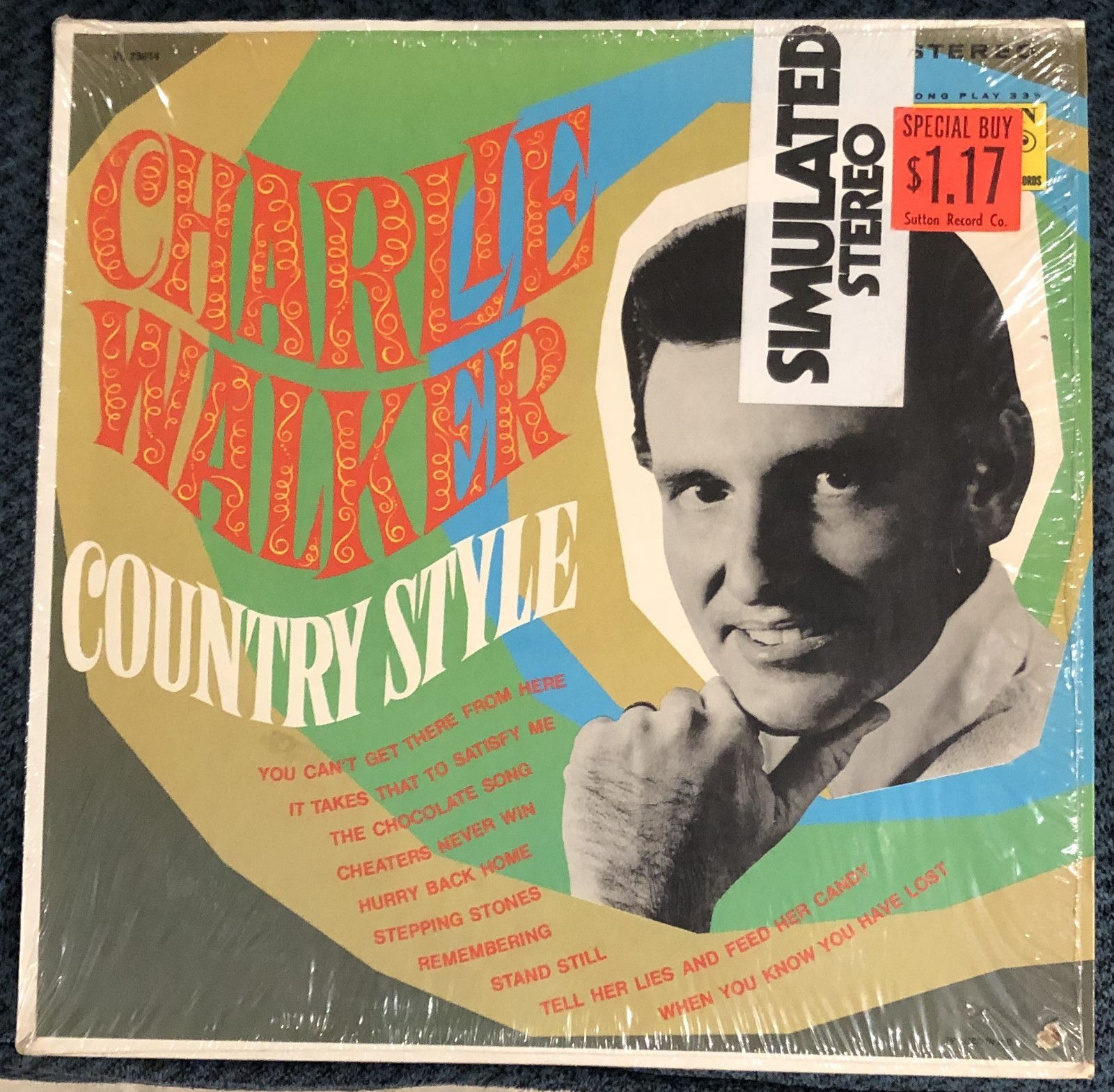 Charlie Walker - Country Style LP - 1967 Vocalion - VG+