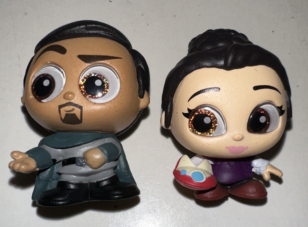 Star Wars Disney Portables Cauzione Organa e Leia con Lola RARA Serie 4 NUOVO