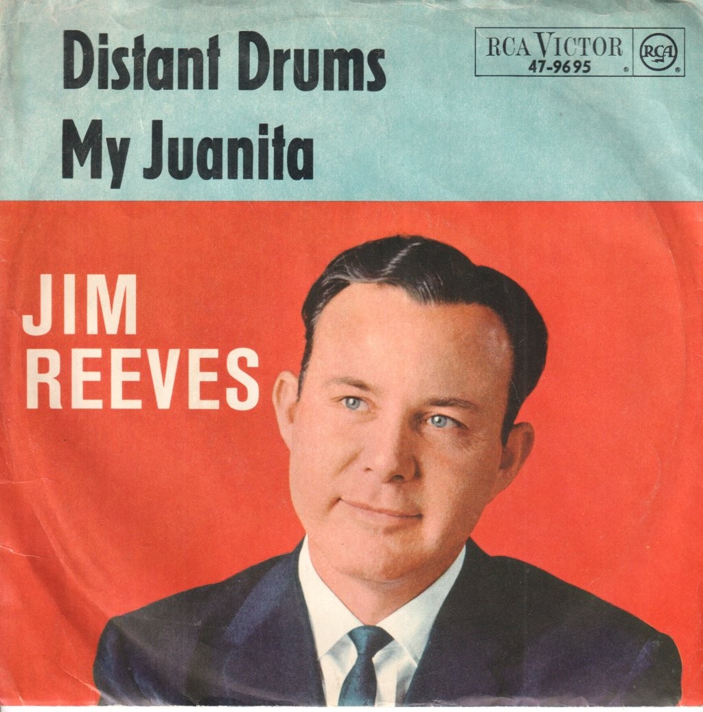 Jim Reeves Distant Drums / My Juanita Vinile 7" Germania RCA Victor 1966 45 RPM