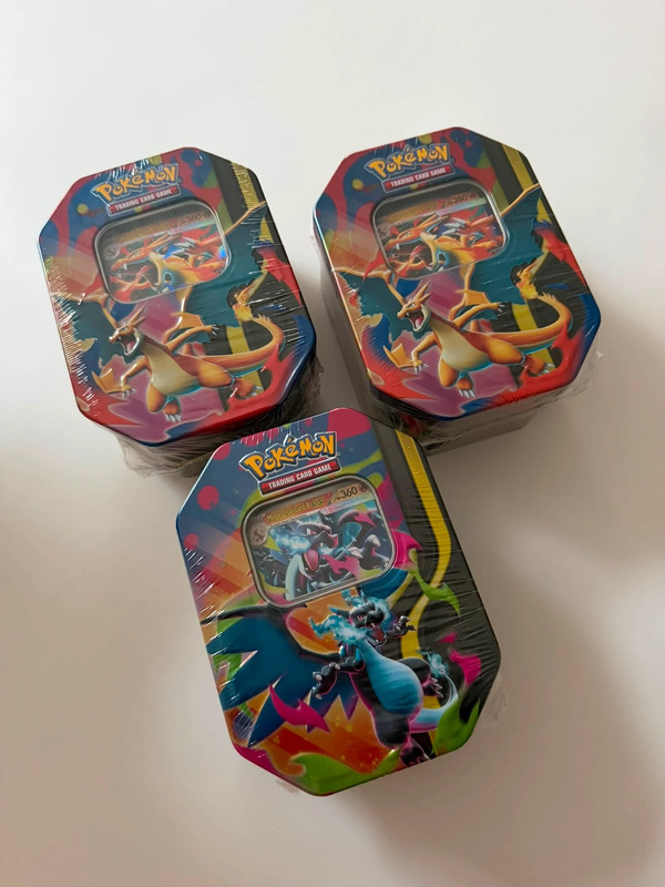 Mega charizard tin sealed
