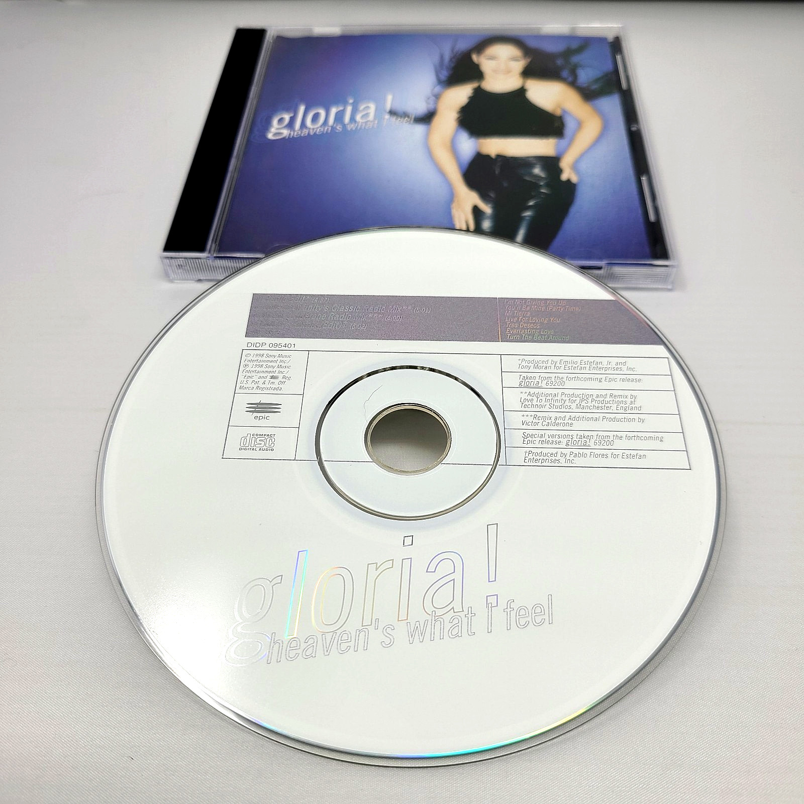 ⭐ Gloria Estefan : Heaven's What I Feel ⭐ RARE Audio CD  Maxi-Single / Mixes ⭐💖