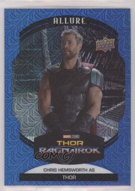Upper Deck 2022 Marvel Allure Blue Line 26/35 come Thor Chris Hemsworth #98 5x5