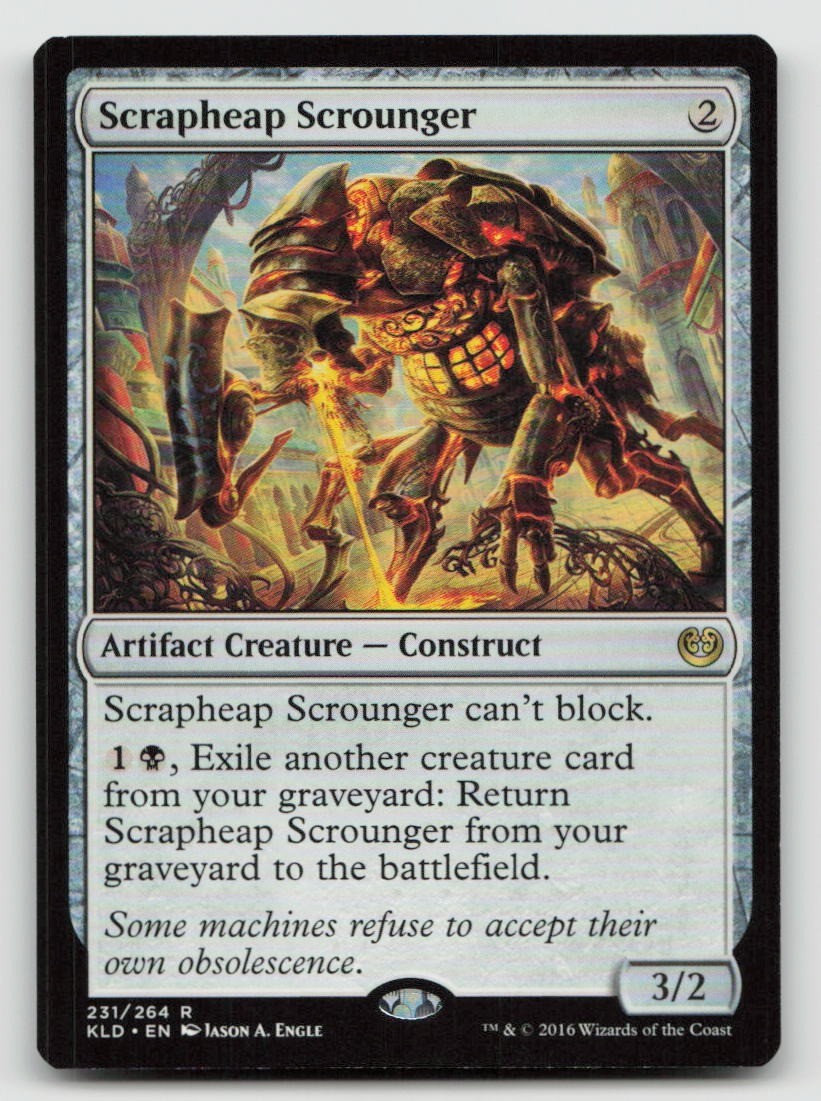 Magic: The Gathering Scrapheap Scrounger 231 Kaladesh quasi nuovo