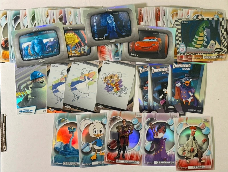 2026 Topps Chrome Disney Bulk Mixed Lot of 77 Cards with Insert & Refractor