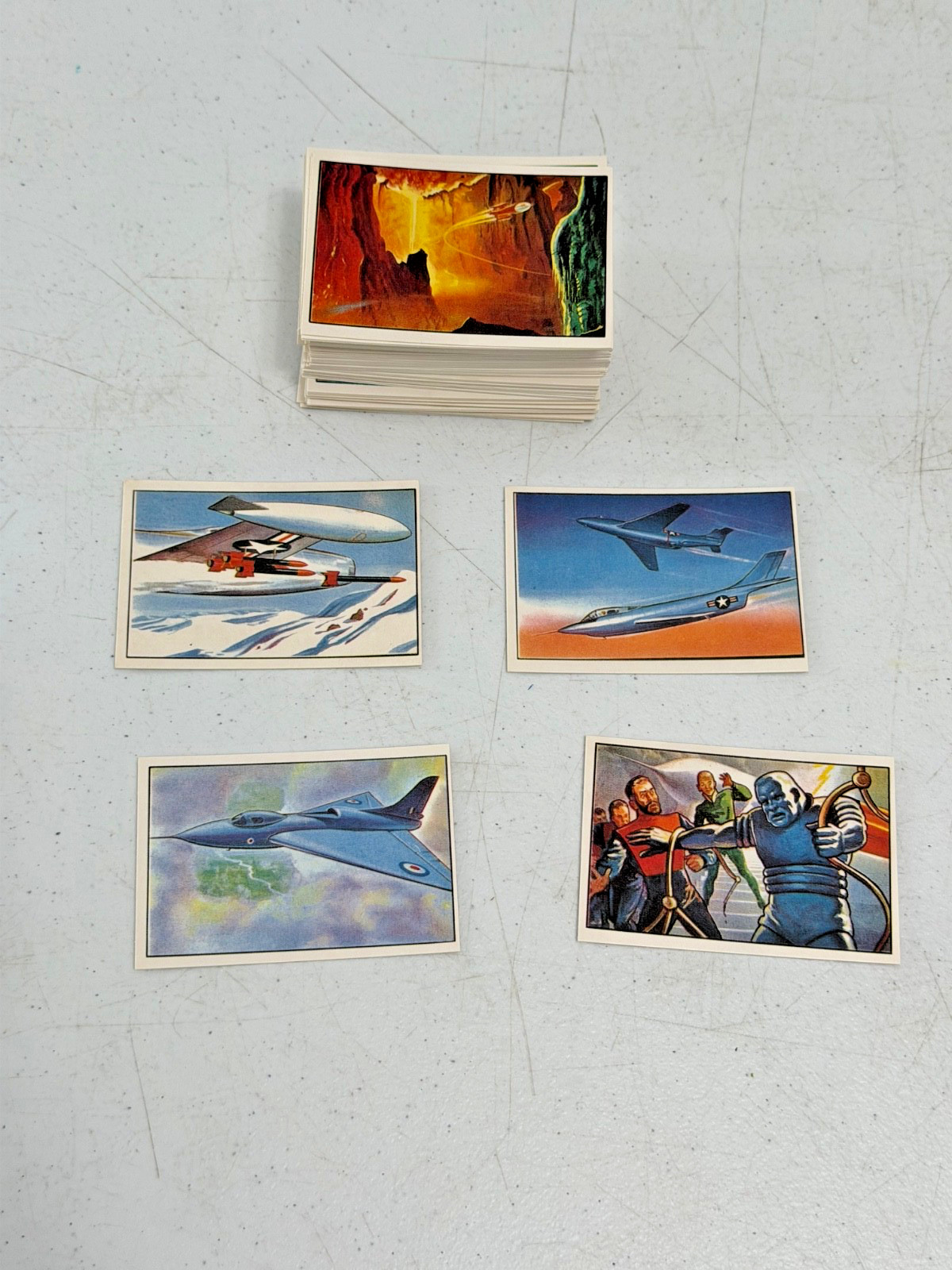 1985 BOWMAN JETS ROCKETS SPACEMEN REPRINT LOT VINTAGE TRADING CARDS