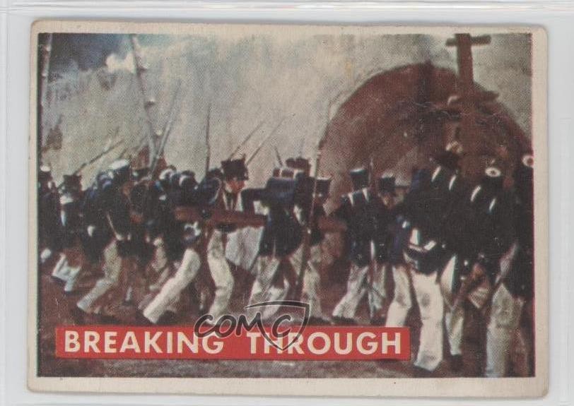 1956 Topps Davy Crockett Series 2 Breaking Through #72A 3h2