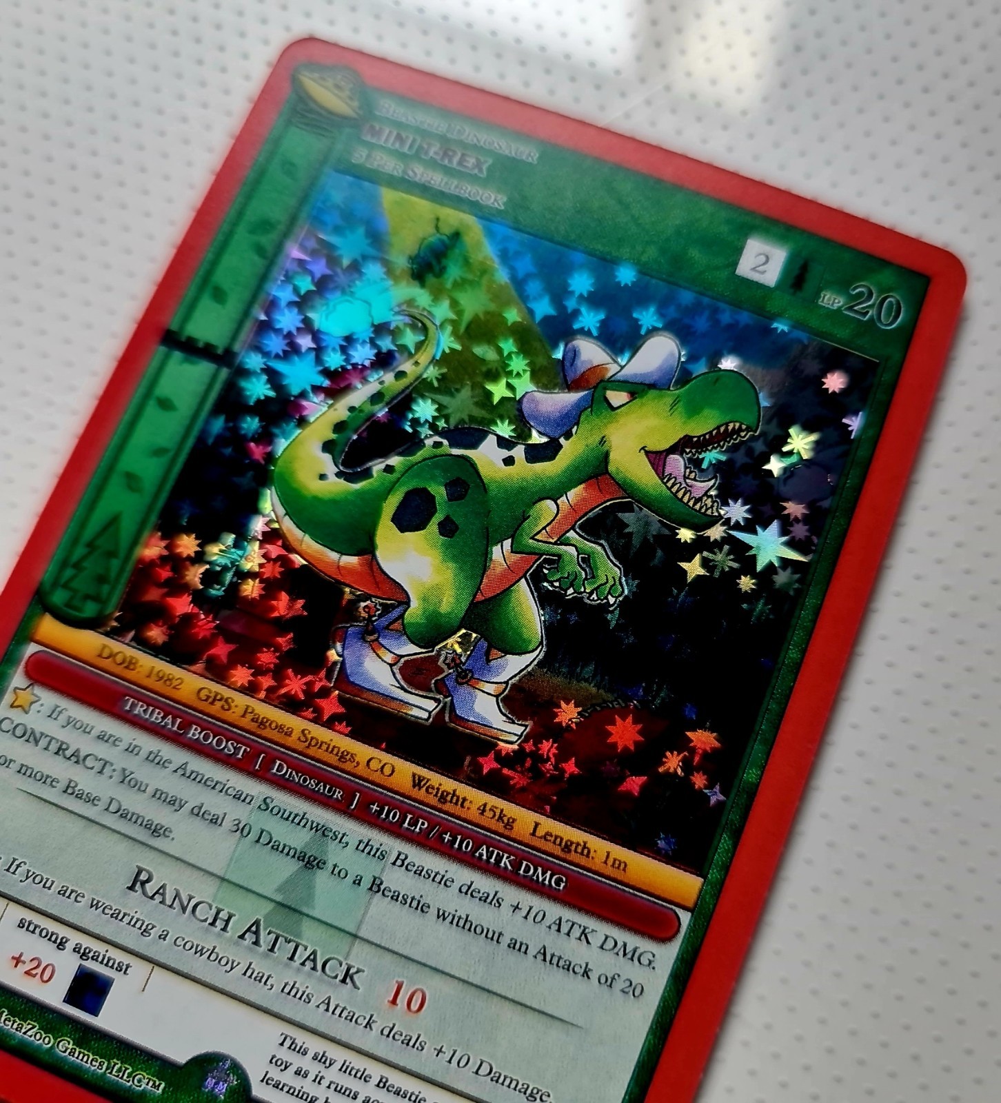 MetaZoo 2022 1st Edition - Mini T-Rex Holo Foil Gold