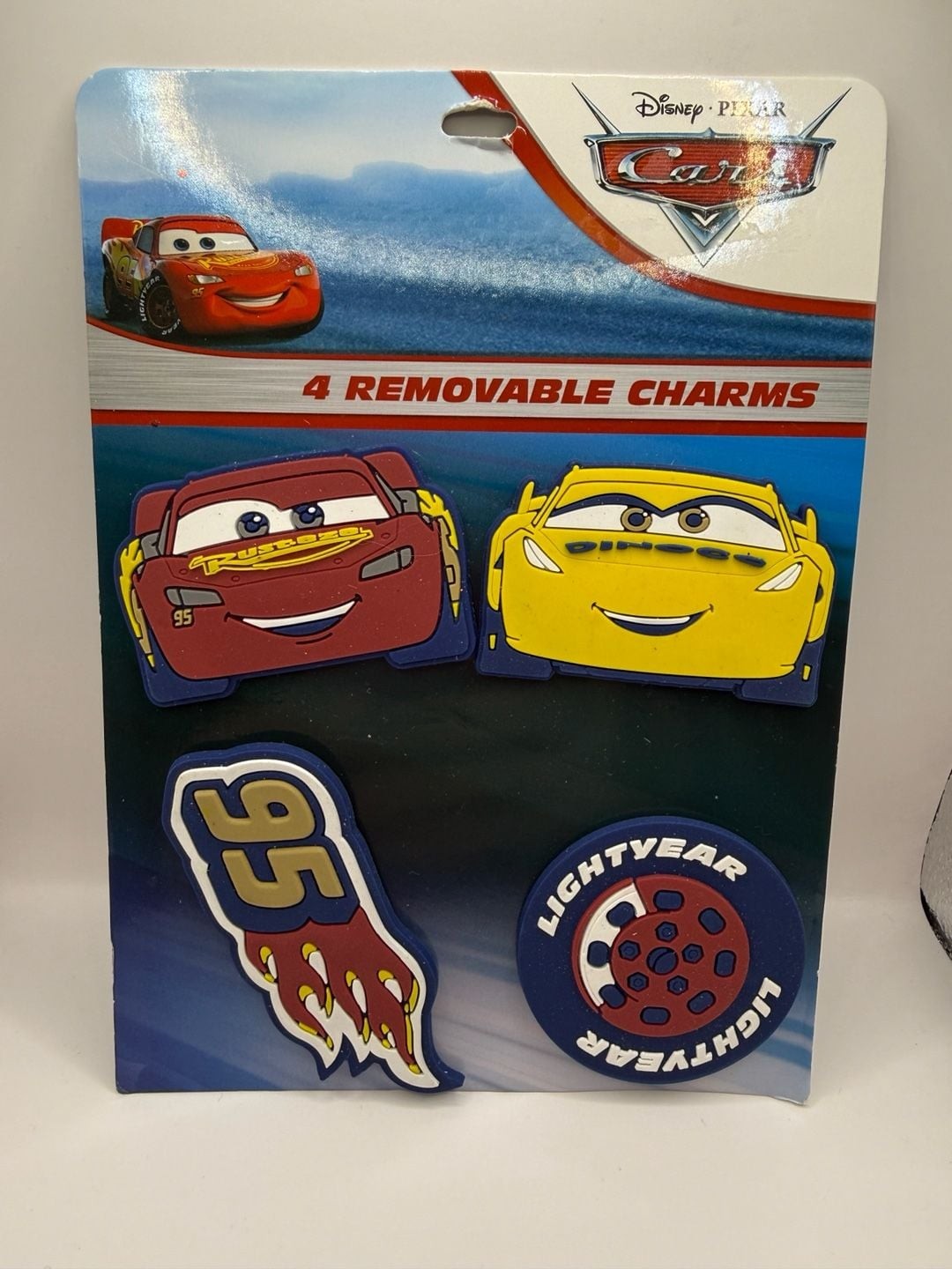 Disney Pixar Cars 4-Piece Removable Bag/Strap Charms