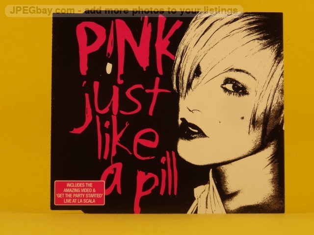 PINK JUST LIKE A PILL (L82) 3 Track CD Single including Picture Sleeve ARISTA