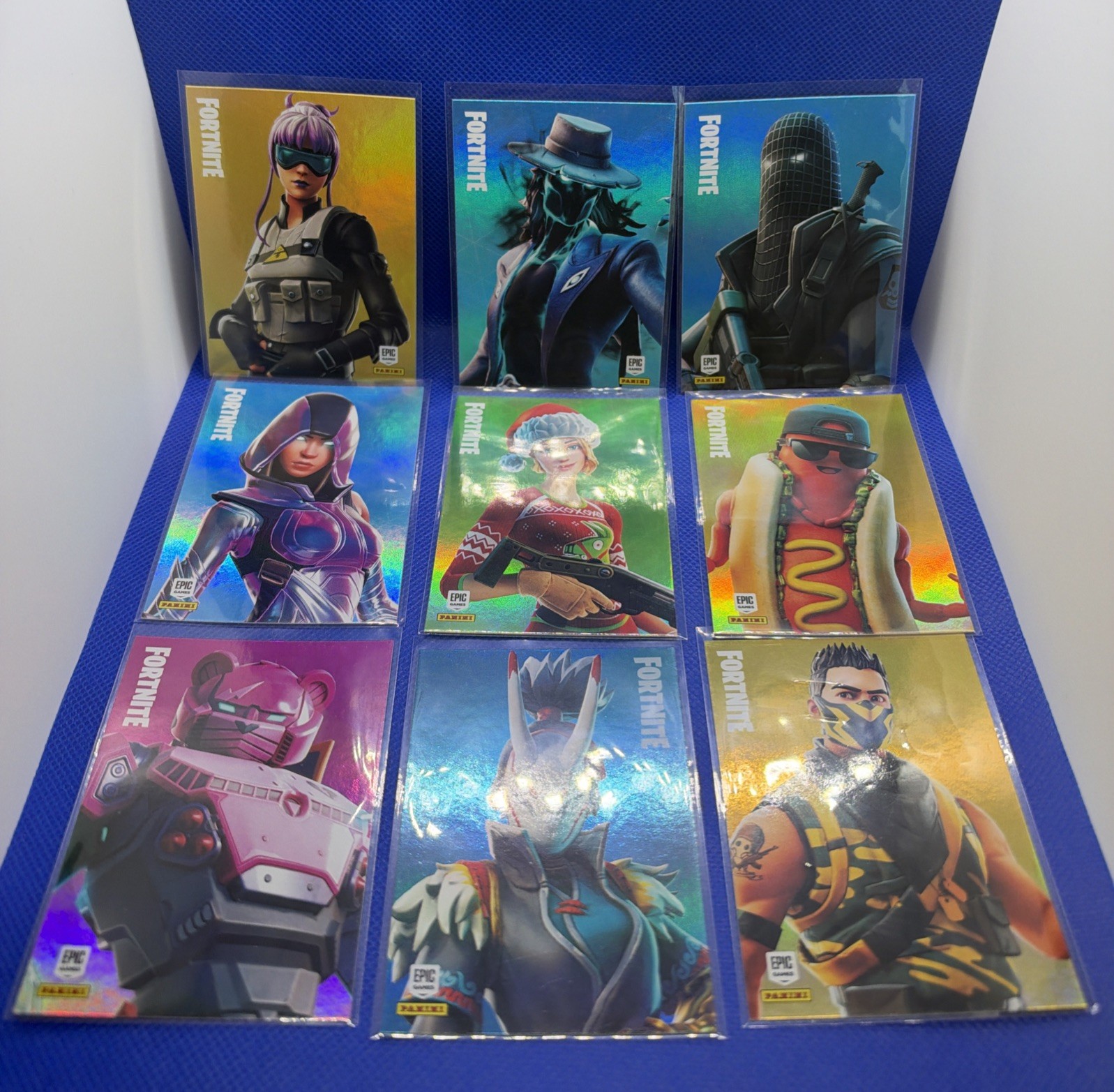 Lotto 14 carte Fortnite 2020! Tutto HoloFoil! Come nuovo!  Stampa USA!