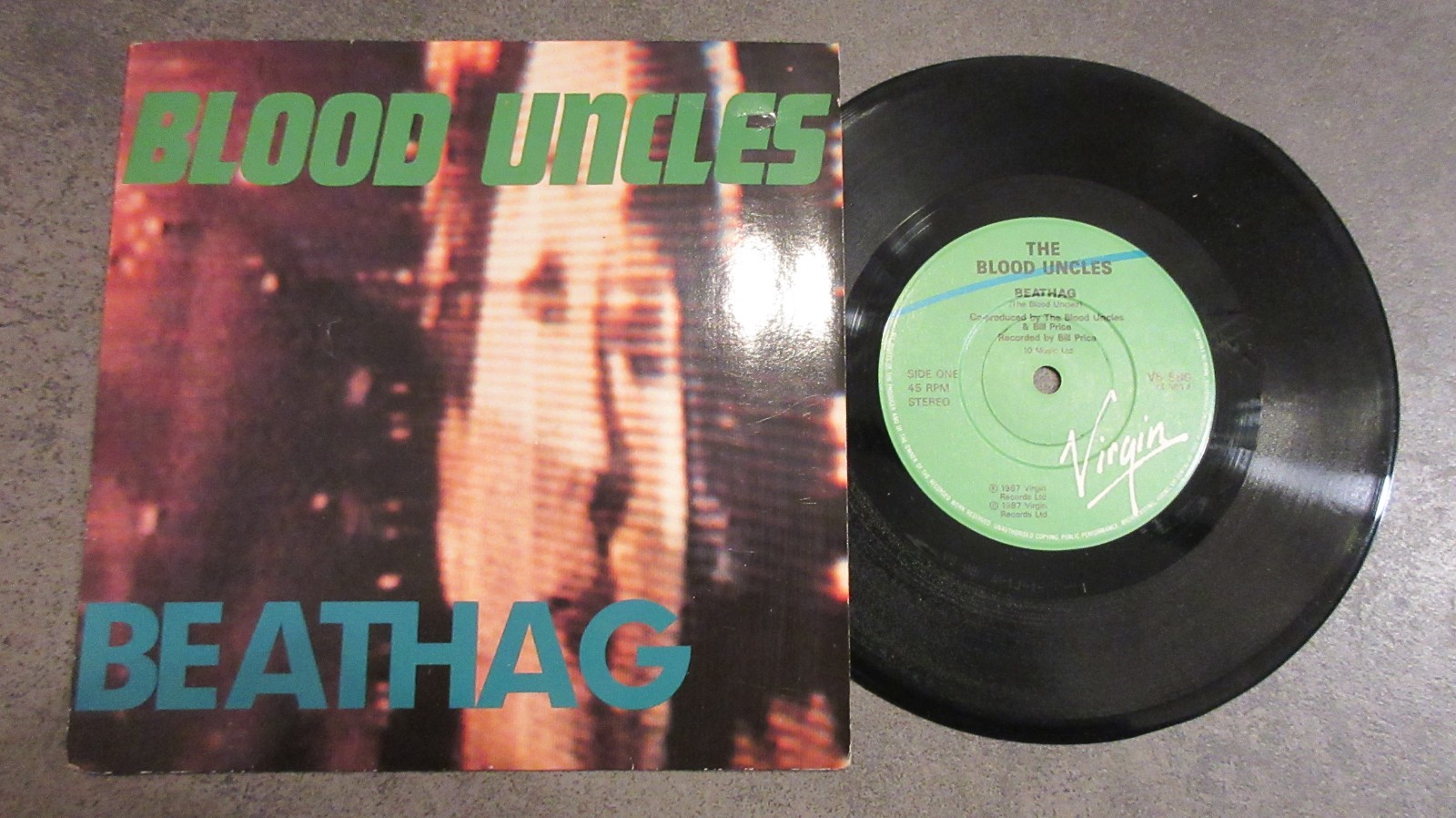 Blood Uncles Beathag/God Says No 7" 1987 *EX/MINT* A1/B1*