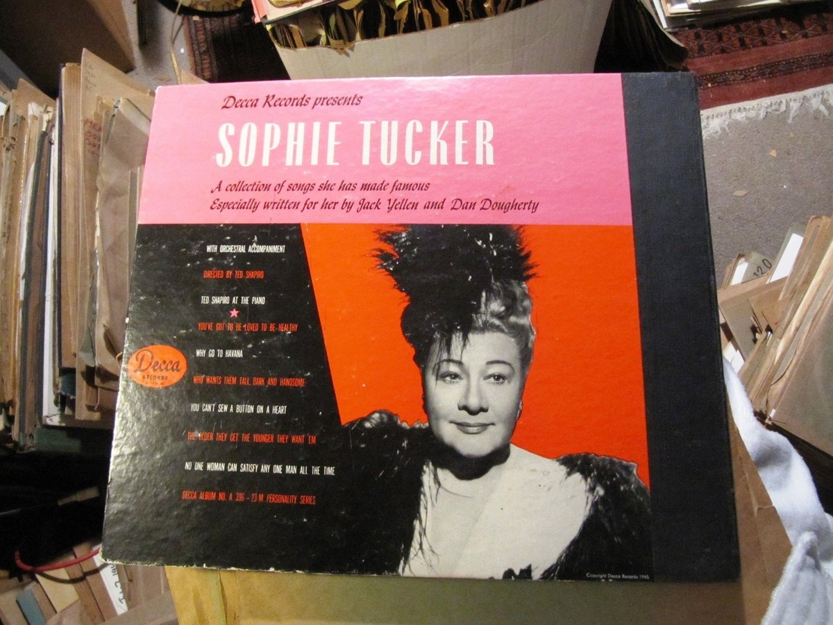 SOPHIE TUCKER No one WOMAN CAN SATISFY One Man All the time Decca Set 396 Jewish