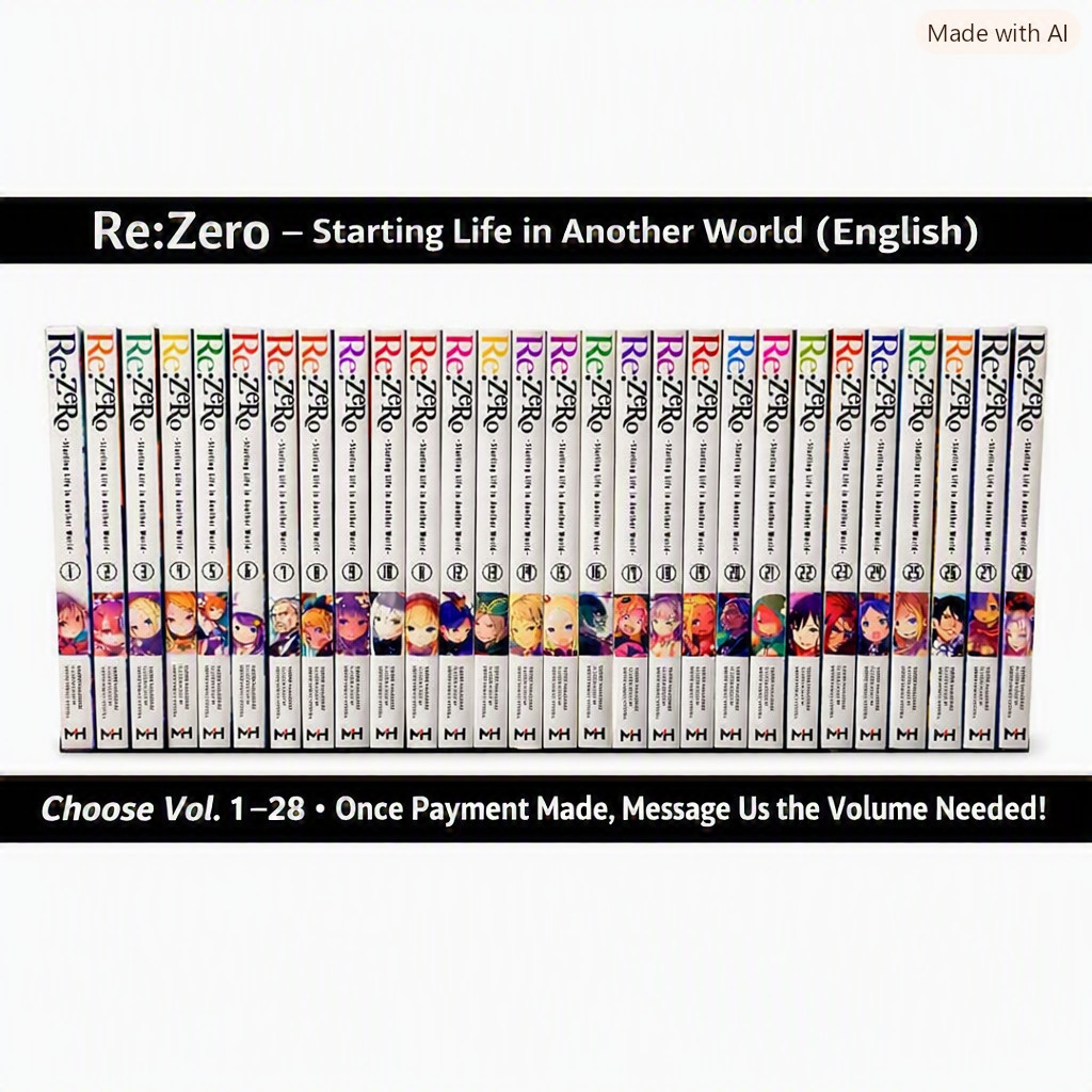 Re:Zero - Starting Life in Another World Vol 1-29 Set Sciolto Versione Inglese