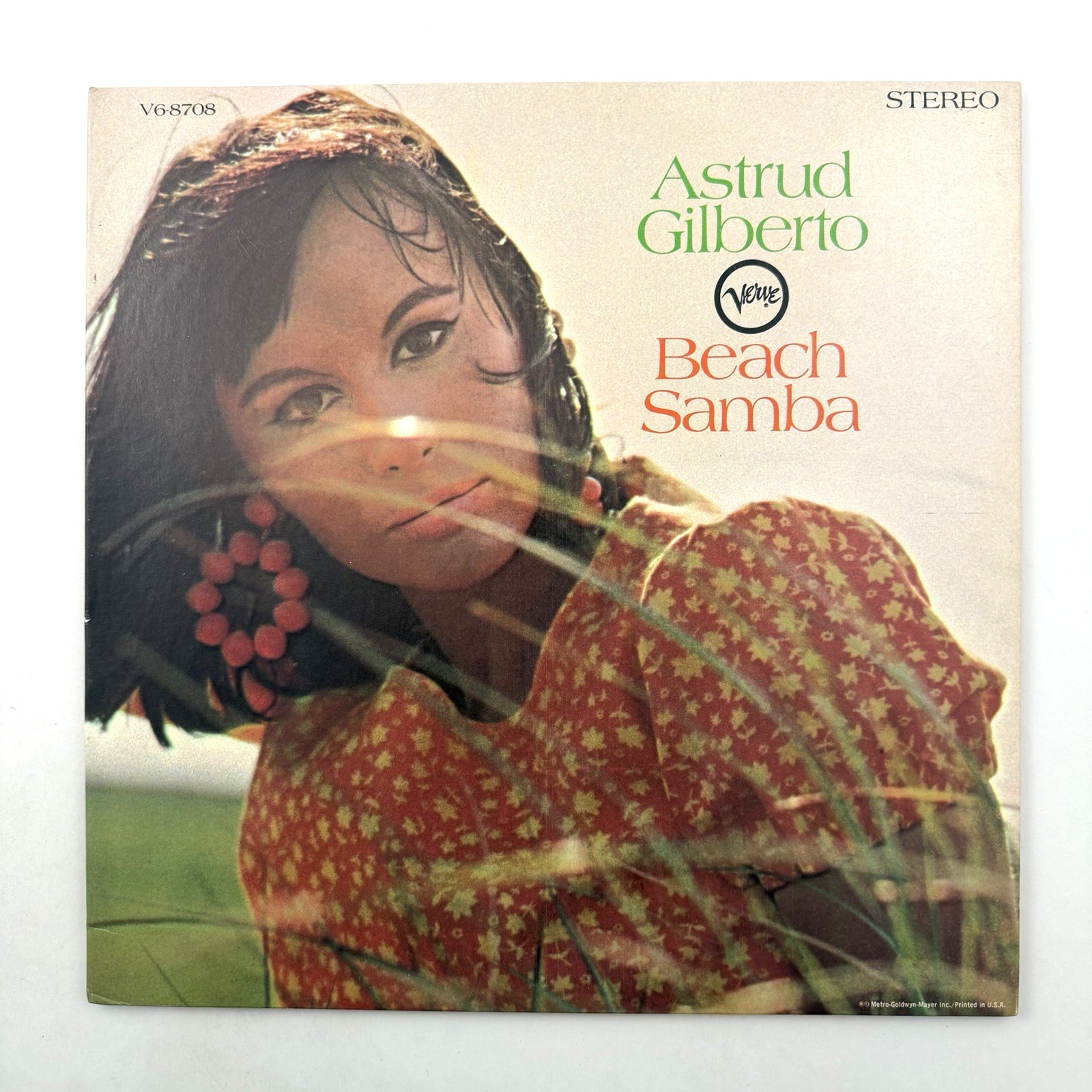 ASTRUD GILBERTO Beach Samba LP Verve 1967 Stereo Van Gelder EXCELLENT!