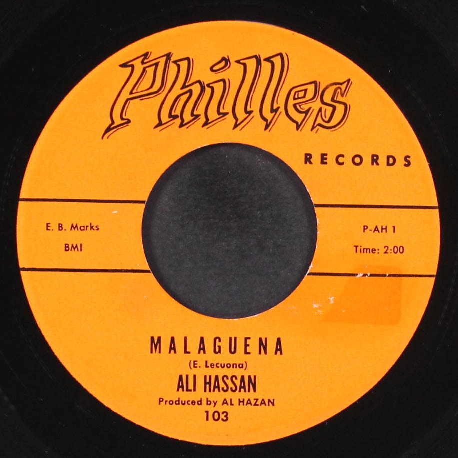 ALI HASSAN: malaguena / chop sticks PHILLES 7" Single 45 RPM