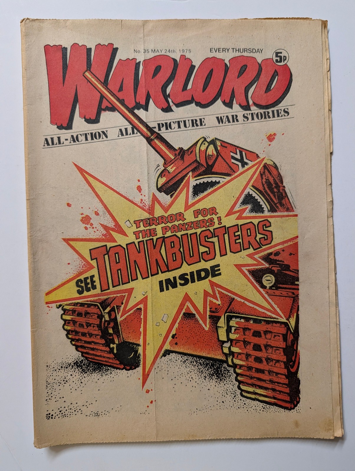 Warlord Comic No 35, May 24th 1975.