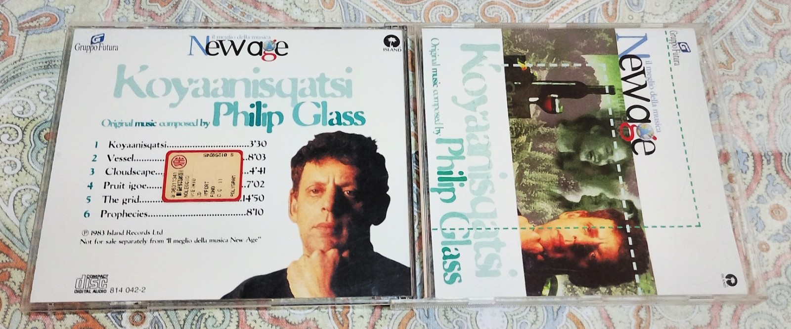 PHILIP GLASS - KOYANISQATSI (Island/Futura New Age 814 042-2 ITA ??) CD AUDIO