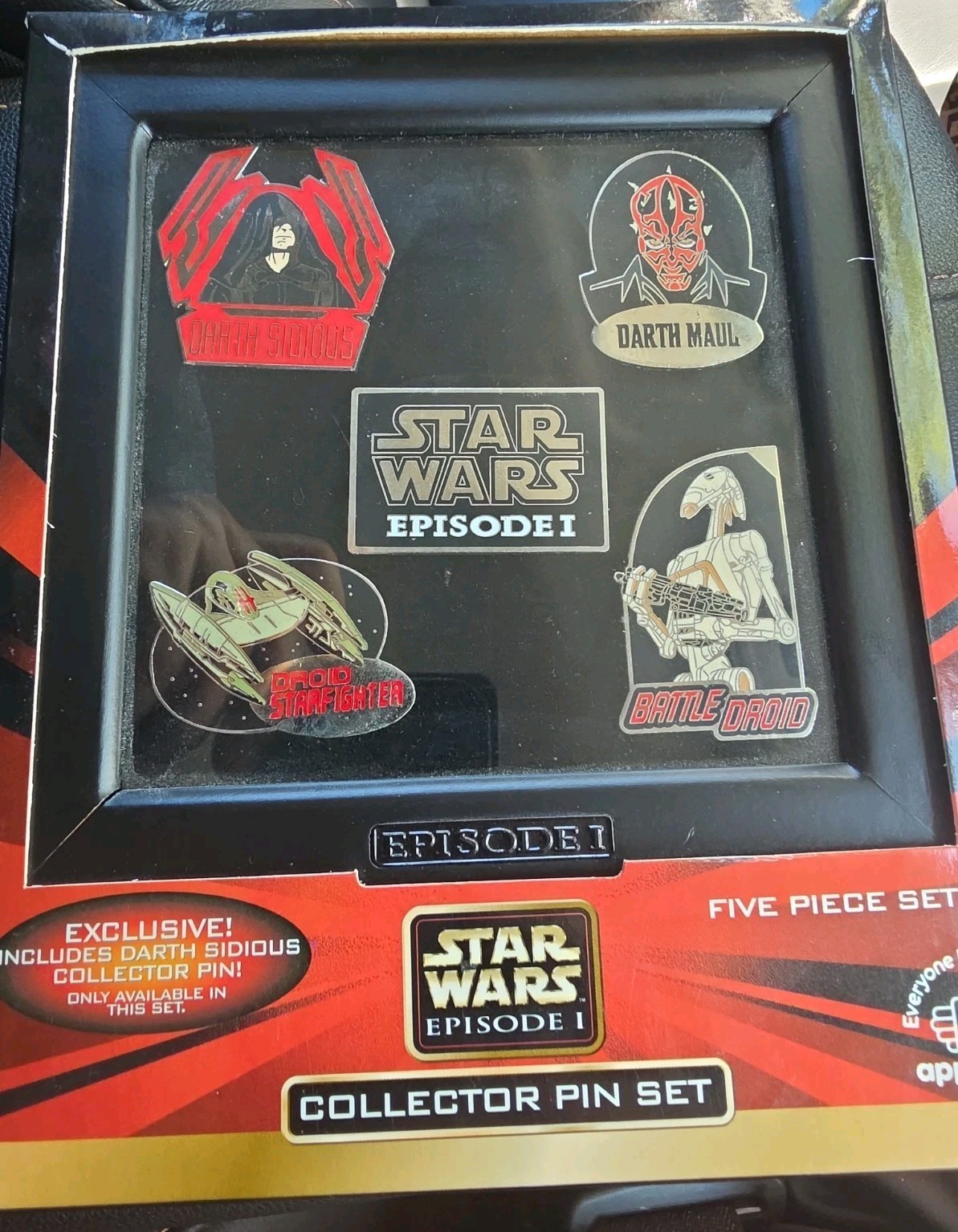 Star Wars Episodio I Dark Side Set di spille da collezione Darth Maul Applausi 5 spille VV 