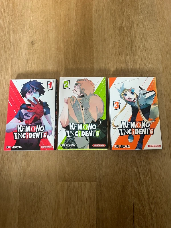 Lot de 3 mangas Kemono Incidents