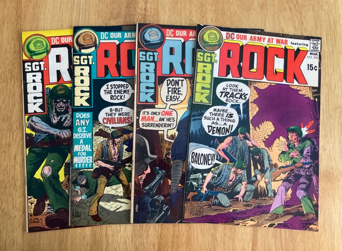 Lotto di *4* Nicer 1971 IL NOSTRO ESERCITO IN GUERRA/SGT. ROCK: #230, 232, 233, 234 (FN/VF)