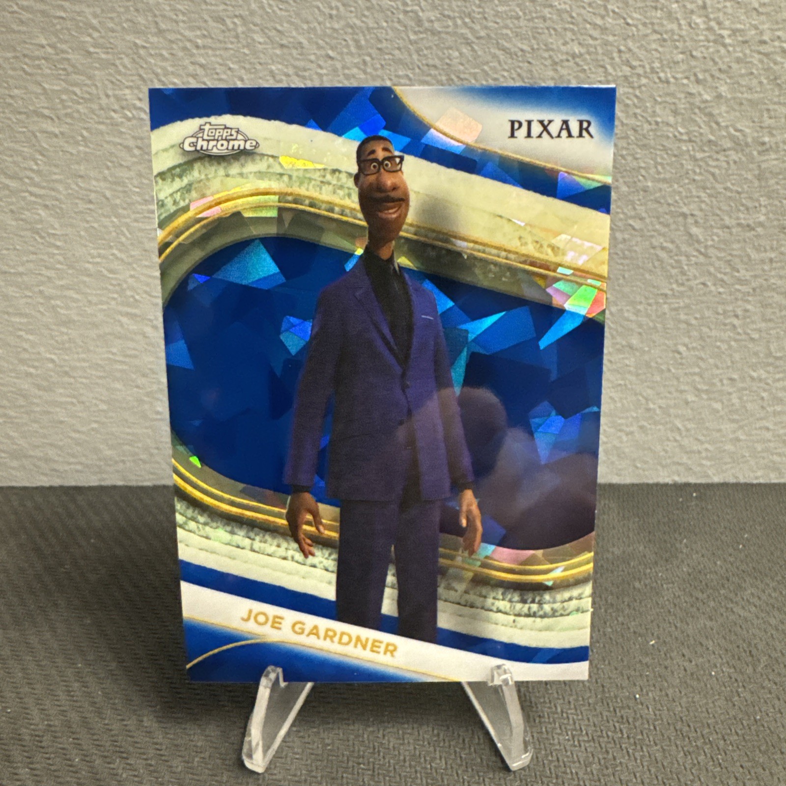 2025 Topps Chrome Disney Sapphire - Joe Gardner - Anima - Rifrattore Zaffiro