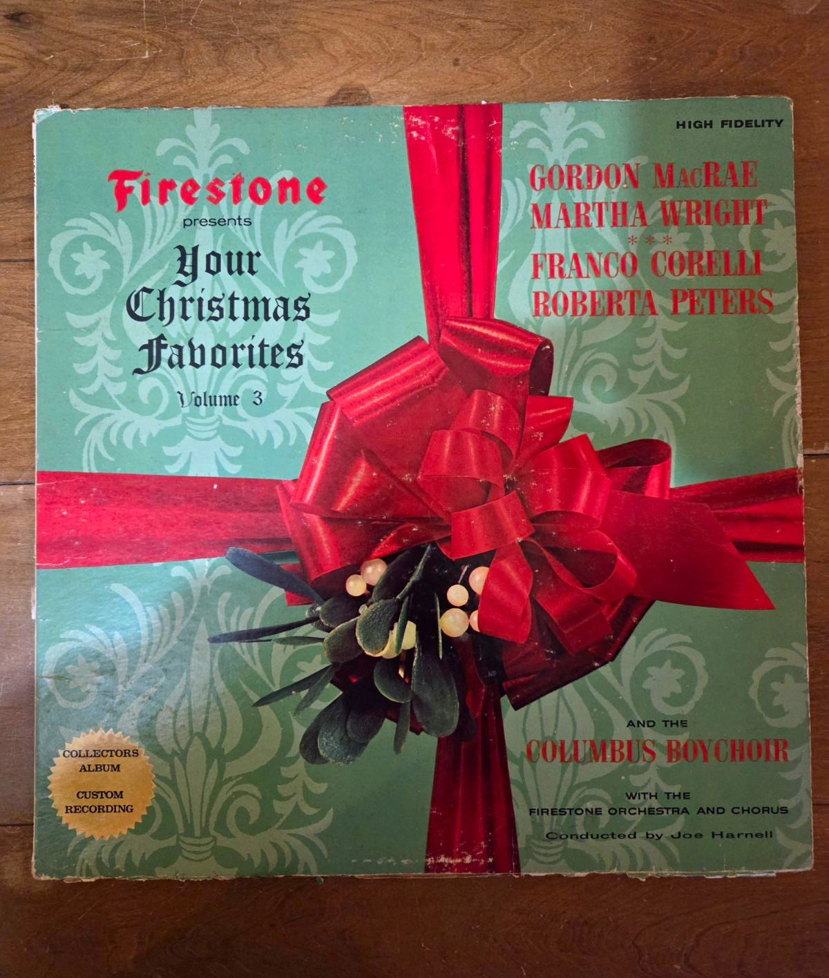 Firestone Presents Your Christmas Favorites Vol. 3 Vinyl Record LP - Green/Red