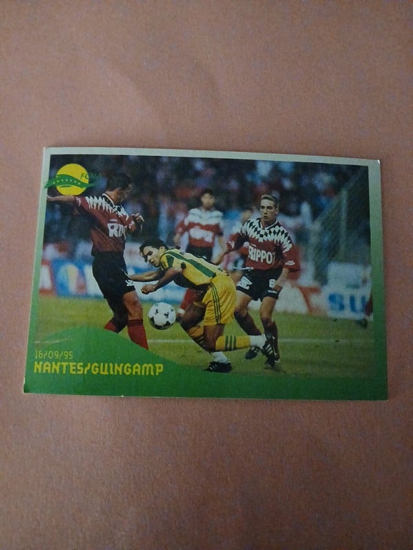 Panini FCNA Cards 96 - Fc Nantes - 070 - Fcna 0-0 Guingamp - 16/09/95