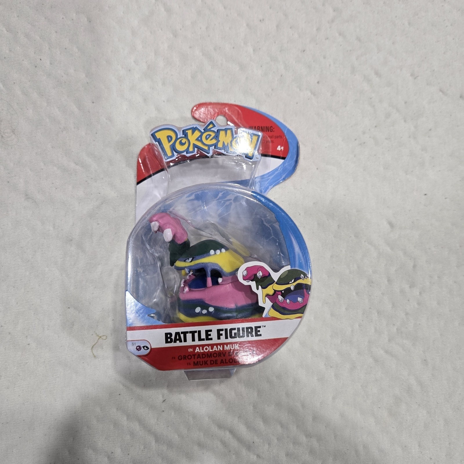 Pokemon Battle Figure ALOLAN MUK Articulated 3in Action Figure Toy