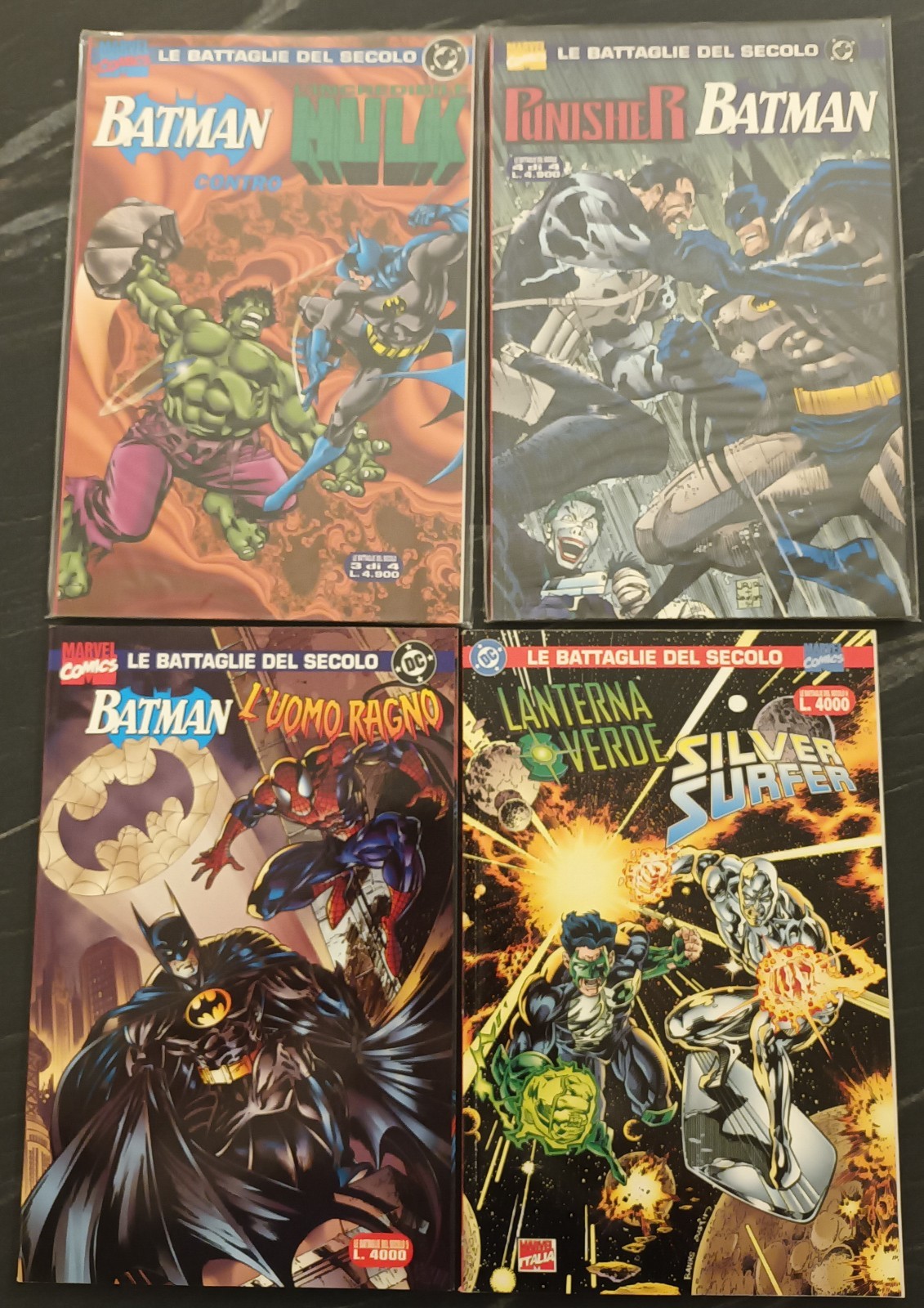 Lotto fumetti Marvel contro DC Comics