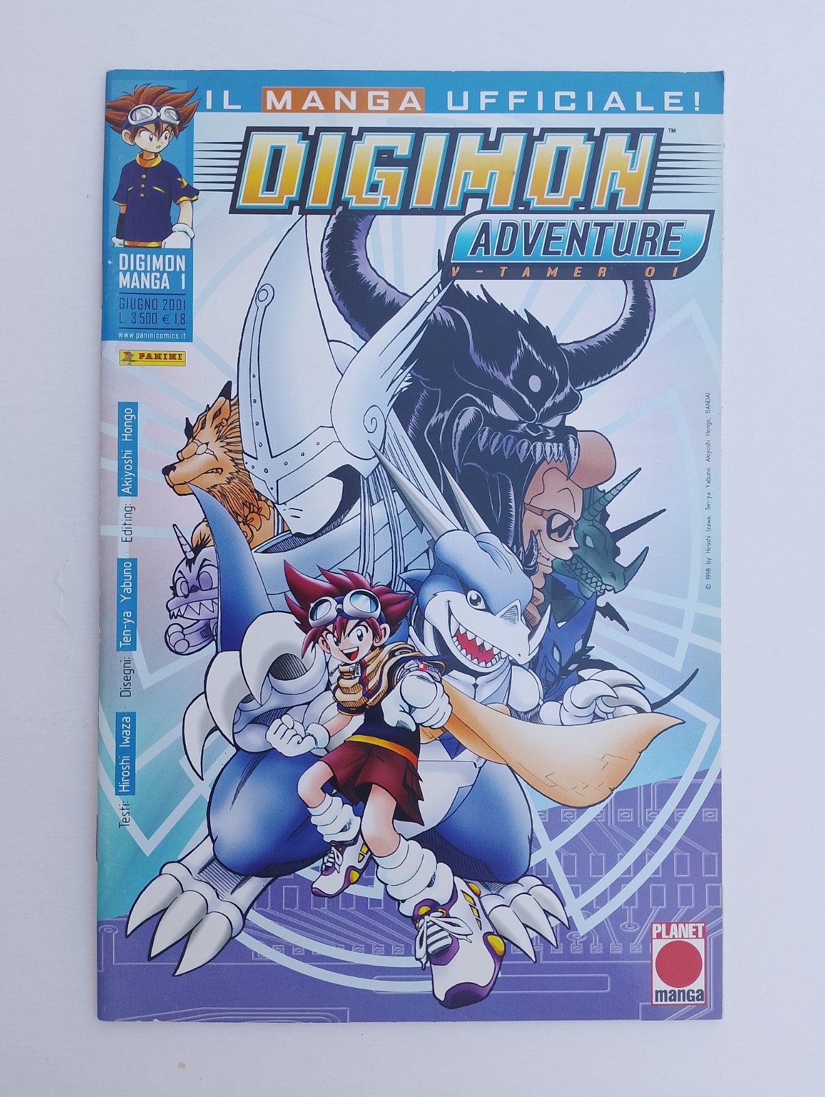 DIGIMON  Manga nr.  1   il manga ufficiale   Planet Manga Digimon Adventure 2001