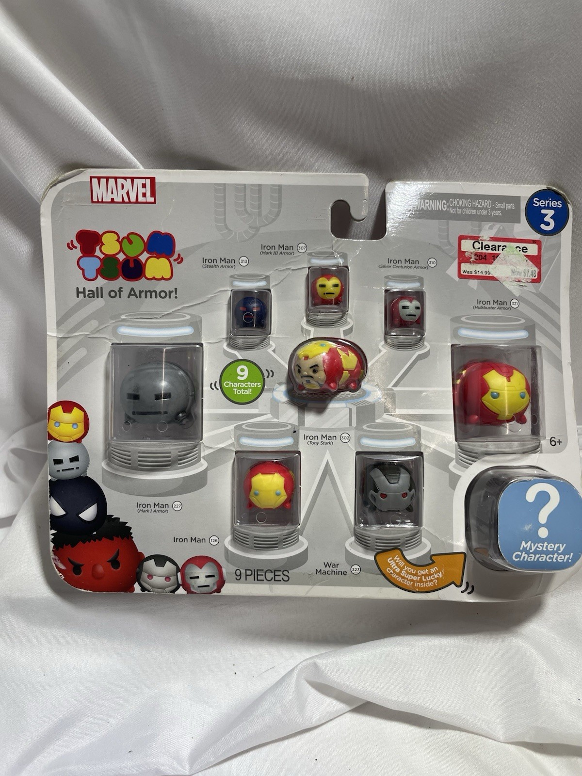 Marvel Tsum Tsum Iron Man Hall Of Armor! 9-Piece Figure Set Pack Series 3