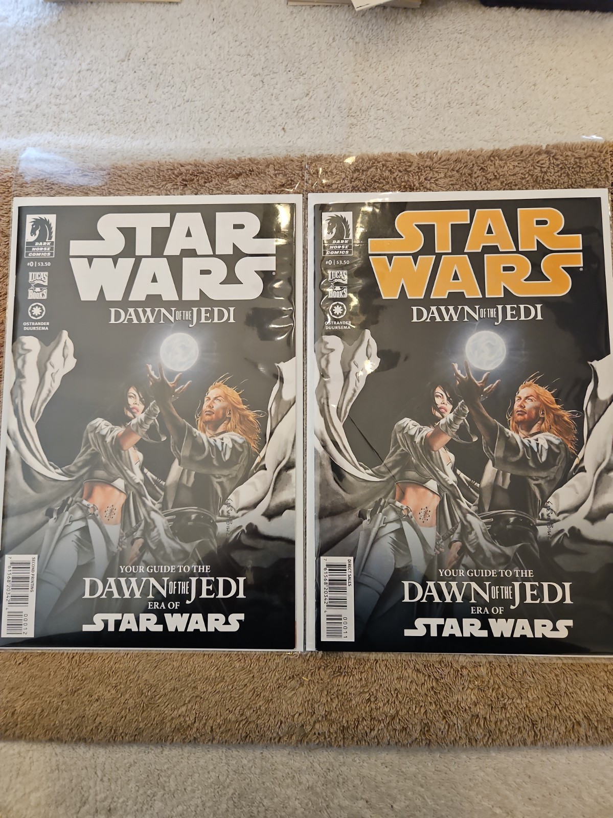 Star Wars L'alba dello Jedi 0 - 1a e 2a stampa Dark Horse fumetti