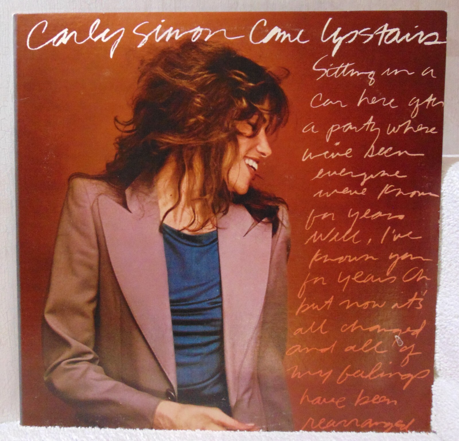 Carly Simon - Come Upstairs 1980 Warner Bros. Records Rock Vinyl LP