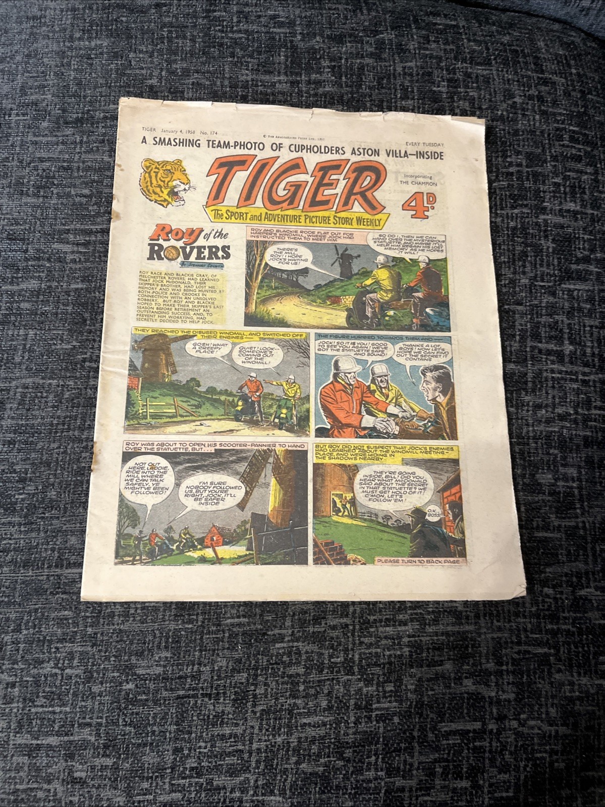 Tiger Comic - #174 - 4 January 1958 - Aston Villa
