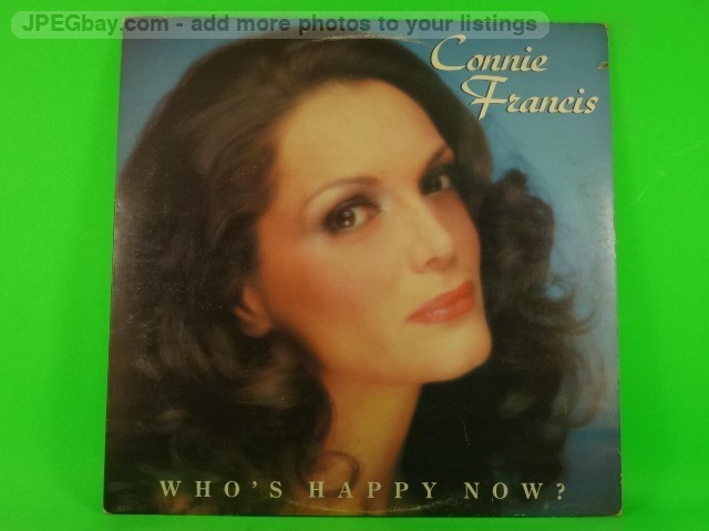 CONNIE FRANCIS WHO'S HAPPY NOW (508) 12 Track LP including Picture Sleeve UNITED
