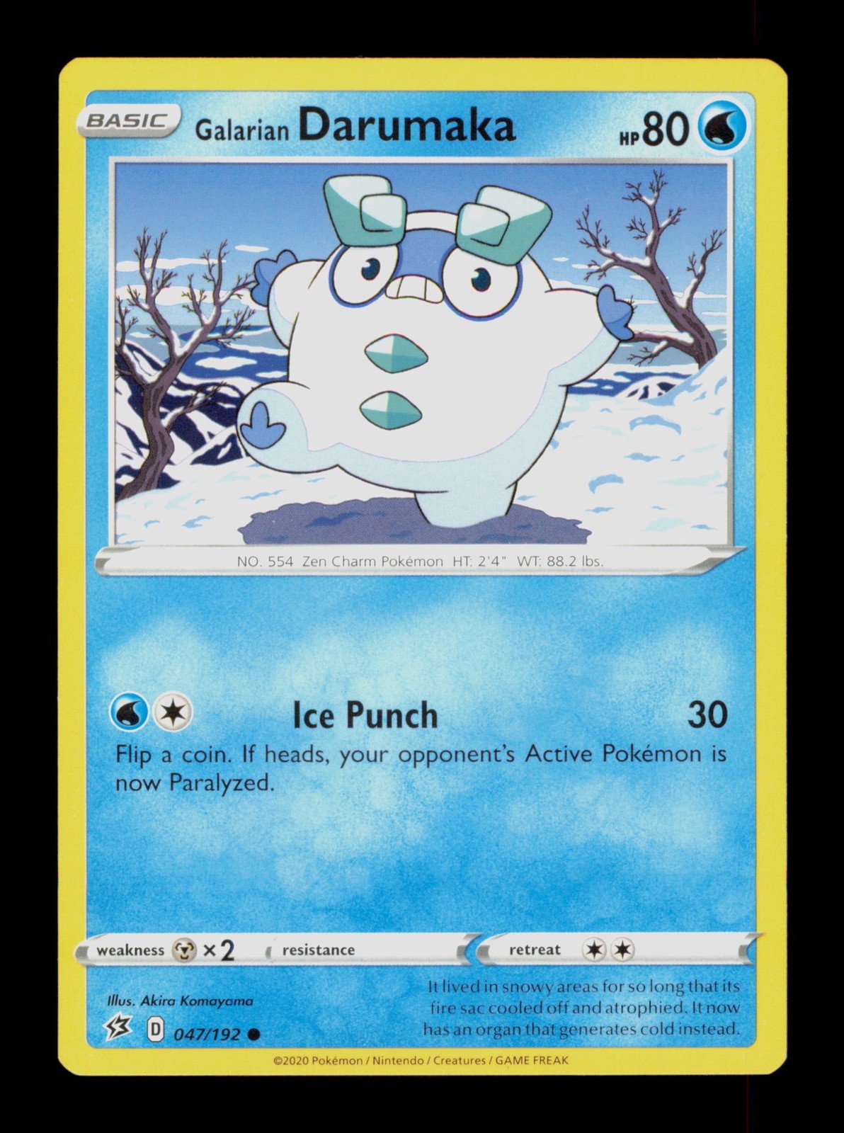 Carta collezionabile Galarian Duumaka 047/192 Pokemon Scontro Ribelle TCG